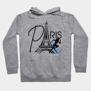 Paris summer games running Hoodie